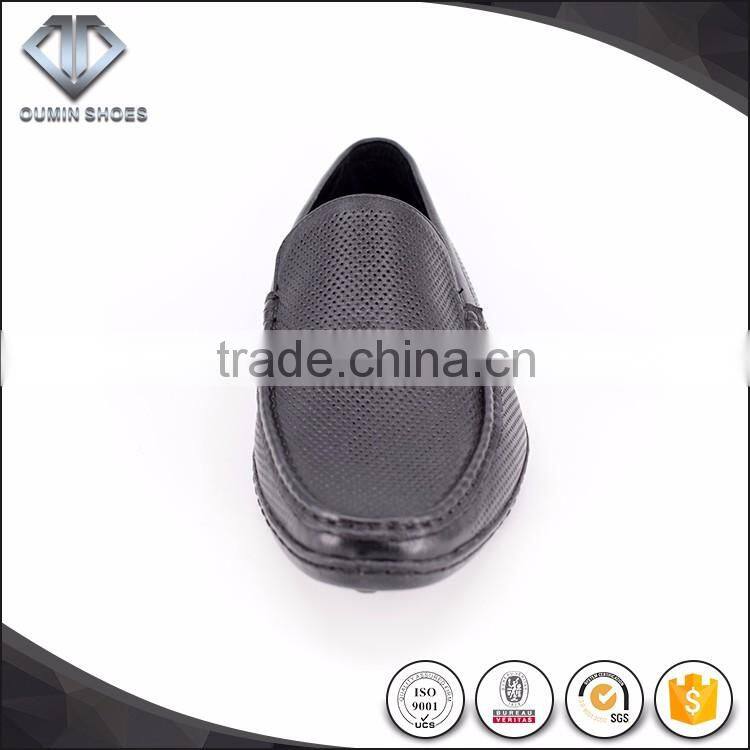 Goodyear driving shoes Injection molding high level genuine leather men shoes