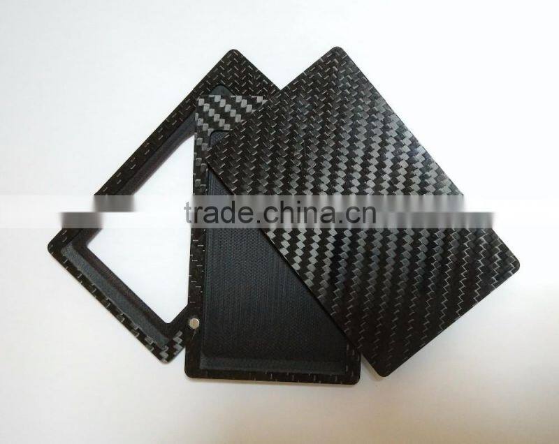RFID function carbon fiber wallet hard carbon fiber card holder