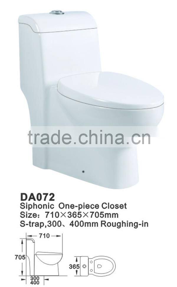 New design ceramic siphonic one piece toilet