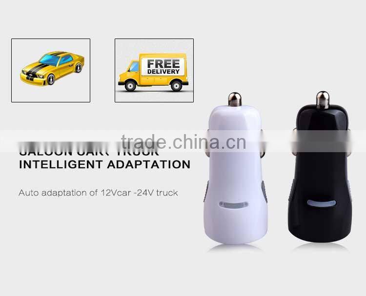 Fast charging universal USB car charger for mobile phone