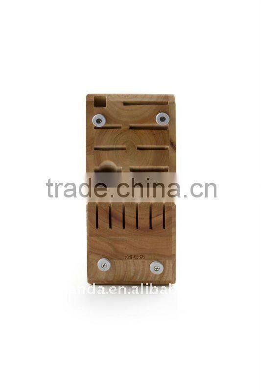 Wooden knife block