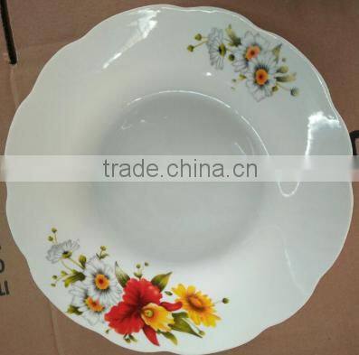 Domestic porcelain dish plate , domestic porcelainware , white porcelain plate