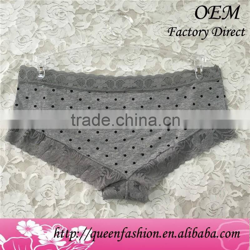 Popular comfortable boyshort women lace hipster hot wet panties