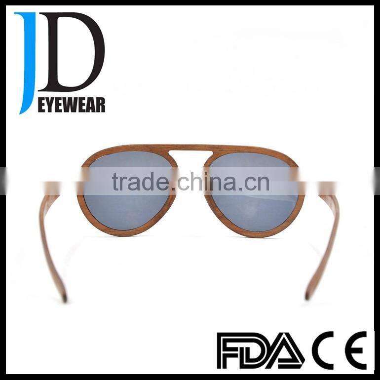 Germany stylish pilot sunglasses wooden laminated with polarized lenses