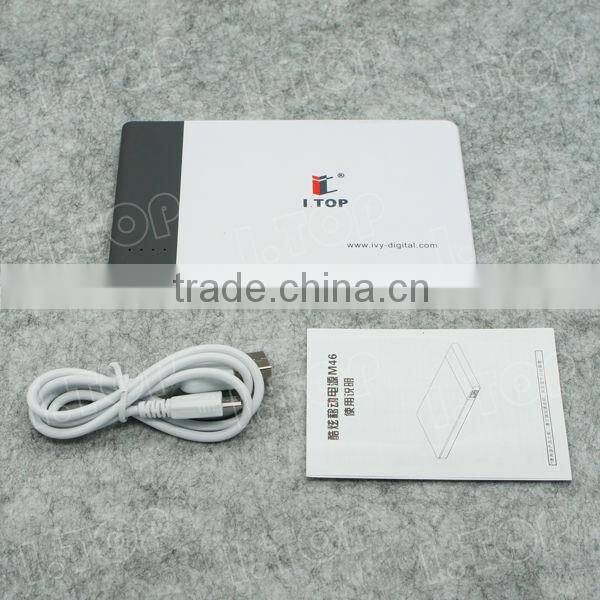 Hot sell power bank, portable mini 4600mah power banks, OEM mobile charger