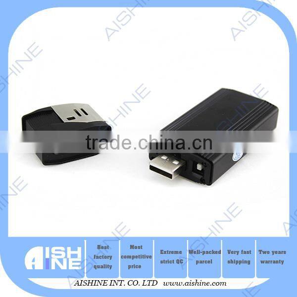 Hidden spy camera lighter camera supported cycle recording