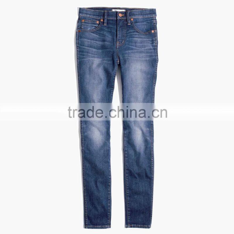 Newest Slim Leg Woman Jeans Bangladesh for Lady