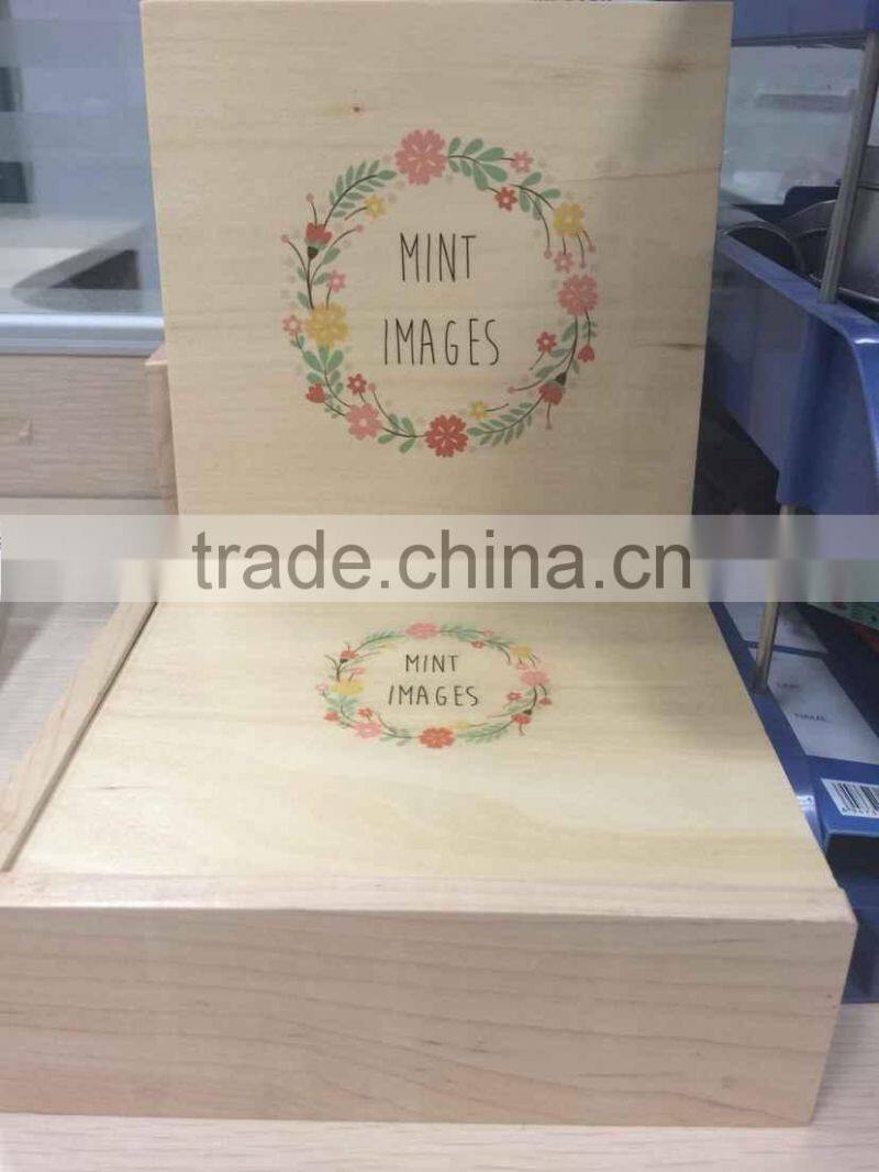2016 best wedding gift wooden usb flash drive with box, custom natural woode usb flash drive, wholesale price usb flash 16GB