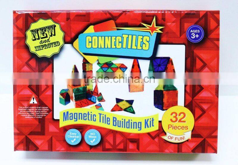 2016 New Plastic Mag-Wisdom Magnetic Building Blocks Toys 32PCS Sets