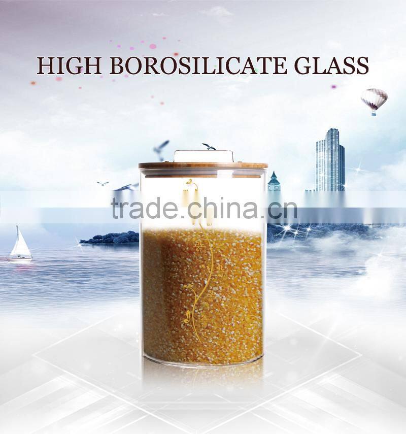 large capacity 7L glass storage jar glass tank heat resistant glass N6443