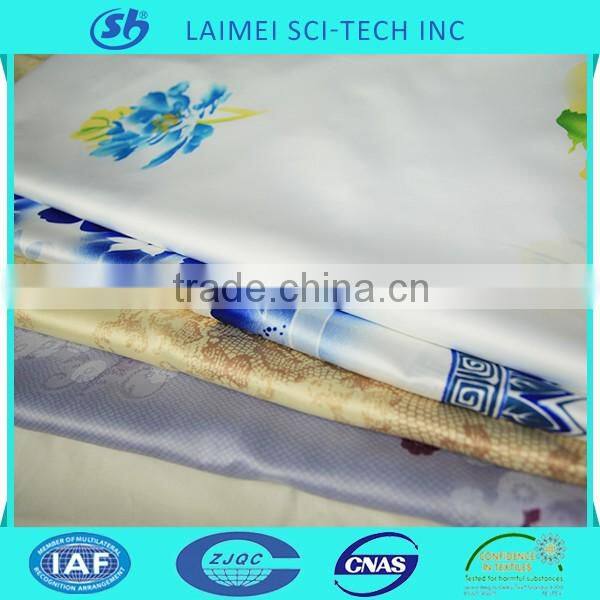 Superior quality100% polyester satin fabric of disperse printing from Chinese factory