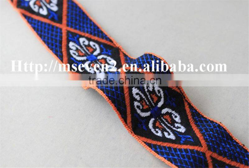 good sale butterflies pattern embroidery tirm woven ribbons