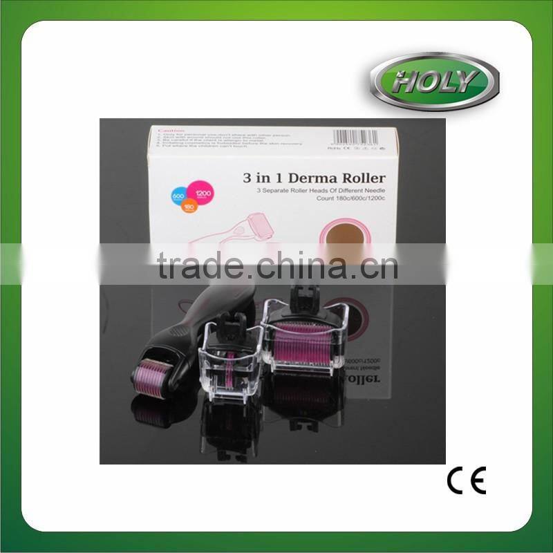 Easy Operational 3in1 Skin Needle Derma Roller For Acne Scar