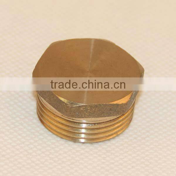Size 1' 1/8 internal thread brass scupper plug brass connection