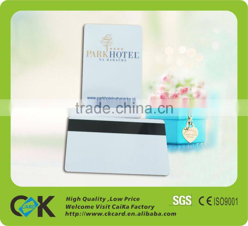Access control pvc magnetic stripe ticket card with printing