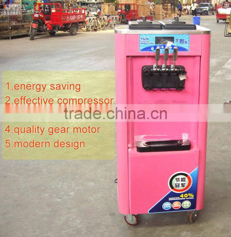 commercial soft ice cream maker with certificate,stand ice cream machine