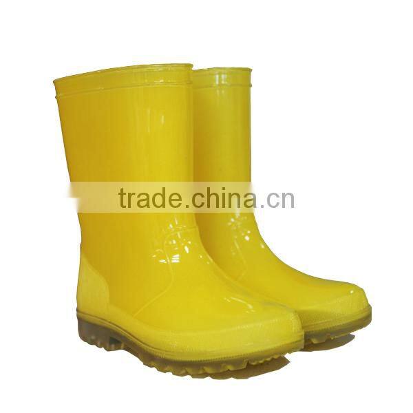 Colorful Transparent PVC Rain Boots For Kids