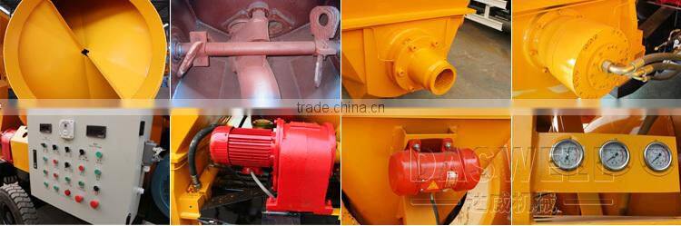 Small Portable Concrete Mixer Semi Trailer