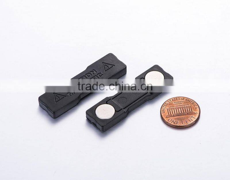 plastic magnetic name badge holder