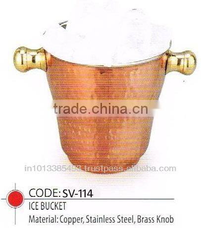 Copper/Stainless Steel Ice Bucket
