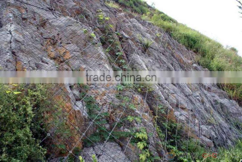 Wire rope mesh Sales Rockfall netting (factory)