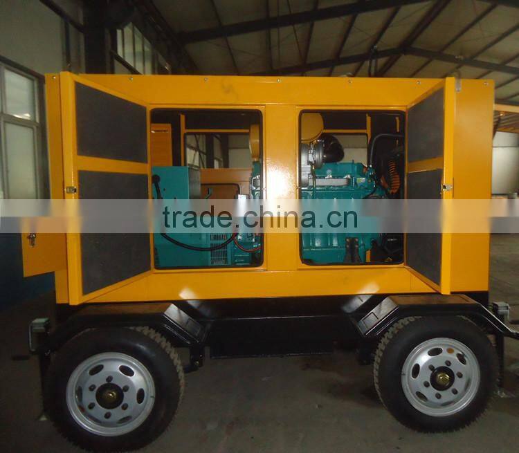 10KVA-2000KVA mobile trailer portable generator