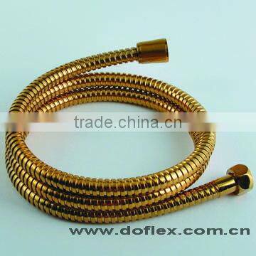 Doflex 2015 new fashion 59 inches replacement golden shower hose with brass fittings