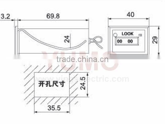 CSK4-NKW 4 digit with zero clearing Electromagnetic counter digital counter circuit