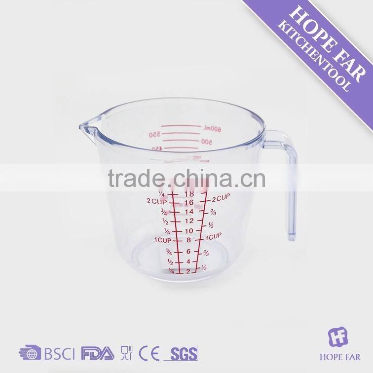 0600001 Plastic 600ml measuring cup with handle