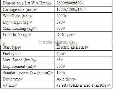 High quality durable 200cc three wheel cargo motorcycle in guangzhou