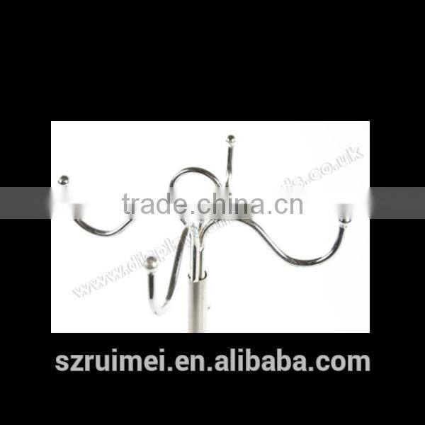 Customized adjustable floor standing hanging bag display stand