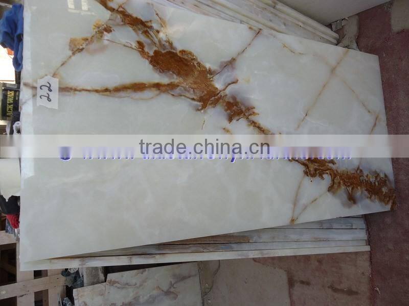 commercial countertop high quality WHITE ONYX TABLE TOPS COLLECTION