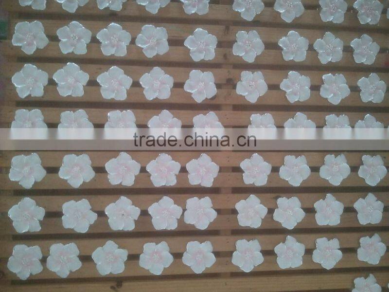 enamel coated metal alloy flower napkin ring