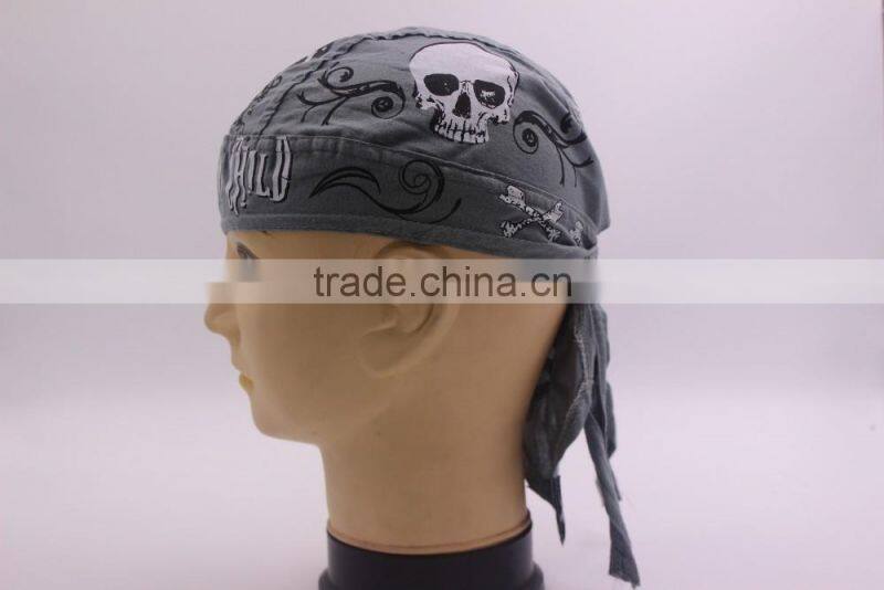 Custom Breathable cotton Bandana Hat Running Sun Hat
