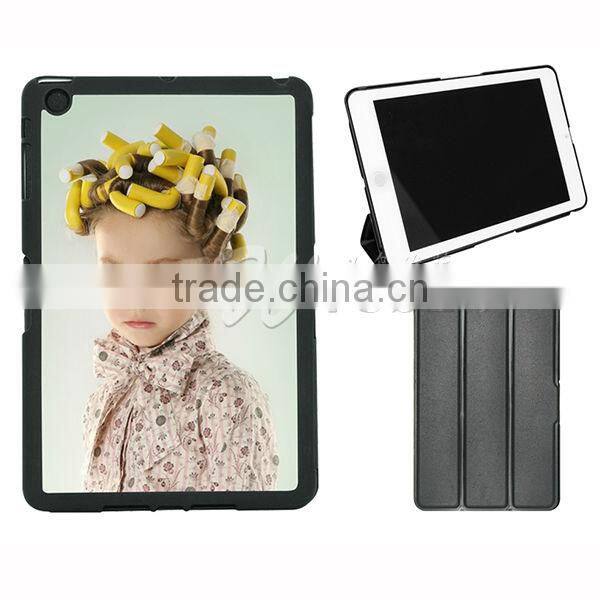 2015 New arrive fashion Sublimation Sub Magnetic Filp Case for iPad mini