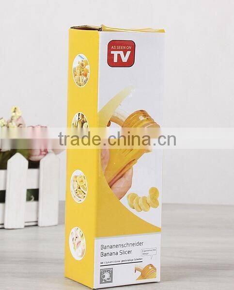 CY142 Banana Slicer Cutter Chopper Cucumber Cutter 2016 Fruit Salad Kitchen Tool