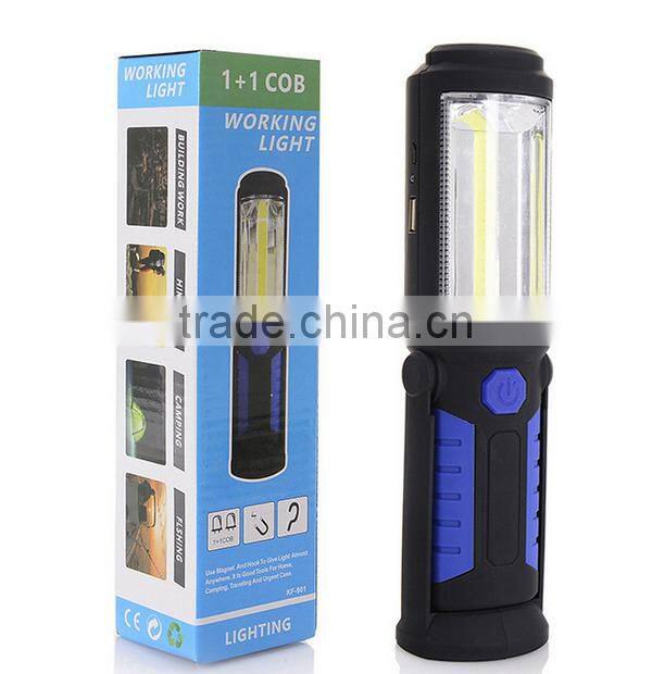 High quality Portable magnetic base rechargeable COB LED work light