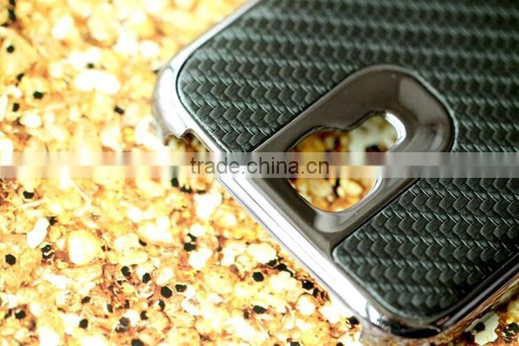 Carbon fiber phone case PC bottom phone shell protective back cover for samsung s4