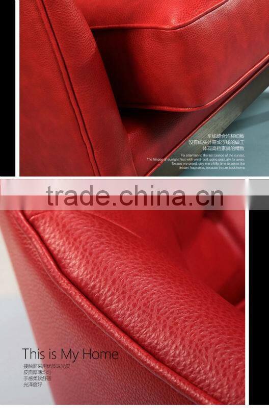 leather hotel sofa chair with foodrest stool