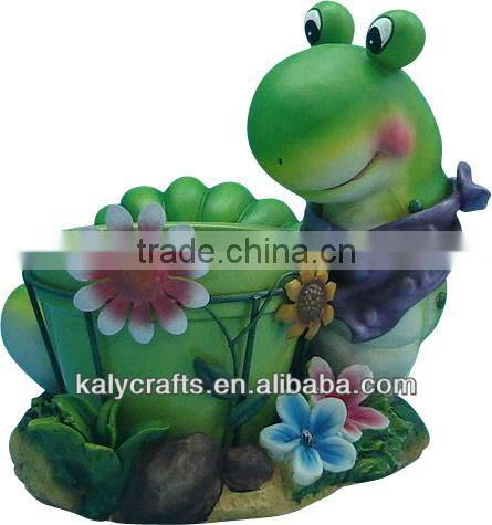 polyresin crafts deer sledding christmas garden decoration