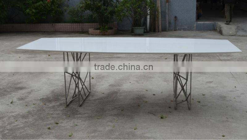 Corian &wood made round coffee table side table