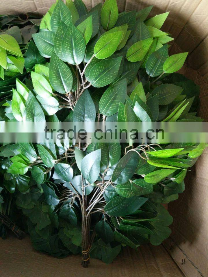 Hot sale artificial big banyan tree green leaves