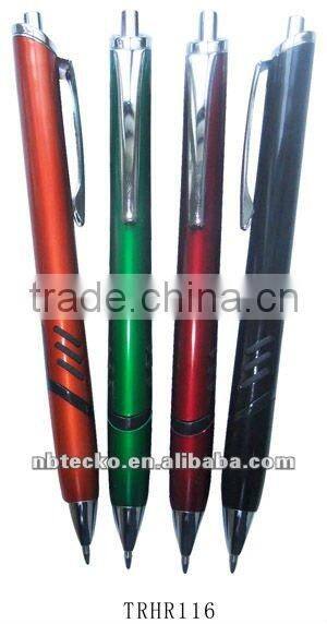 beautiful Promotional gift ball point pens with metal clip