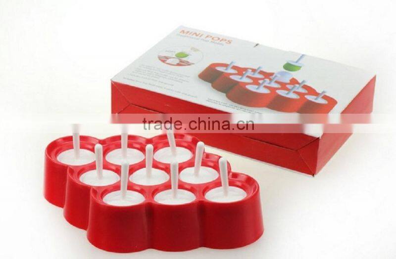 9 Cavities mini Silicone ice pops mold ice ball maker mold