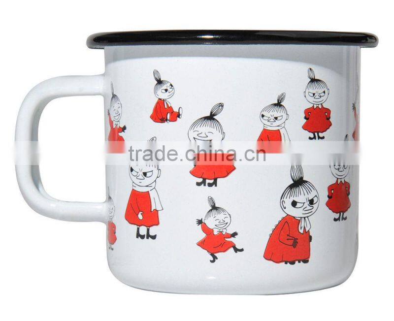 attractive metal enamel mug