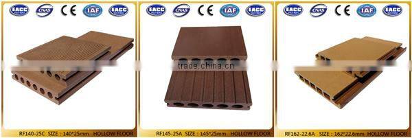 The factory wholesale wpc outdoor flooring surface with groove and woodgrain