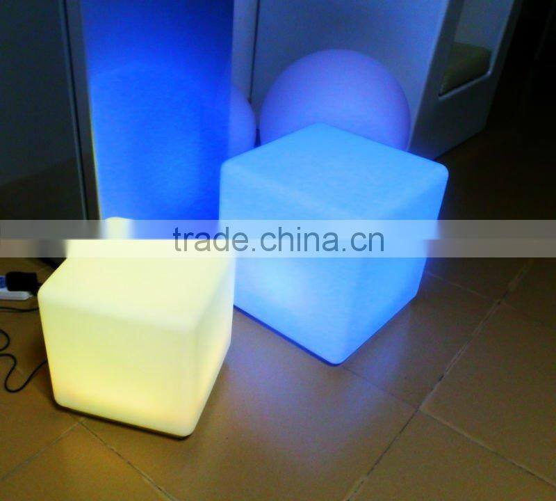 Energy Colorful rechargeable Fashion LEDfurniture plastic lighting bedroom cube chair/table