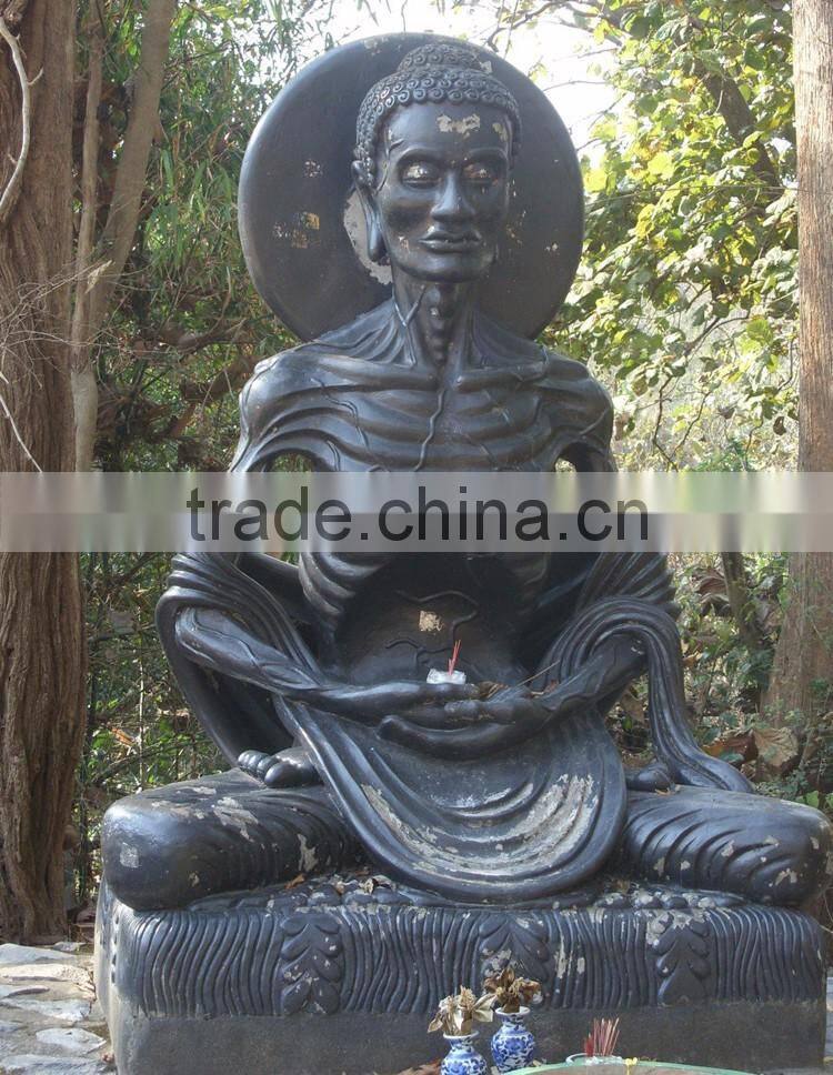 Garden decorations stone carving marble fasting buddha statue price