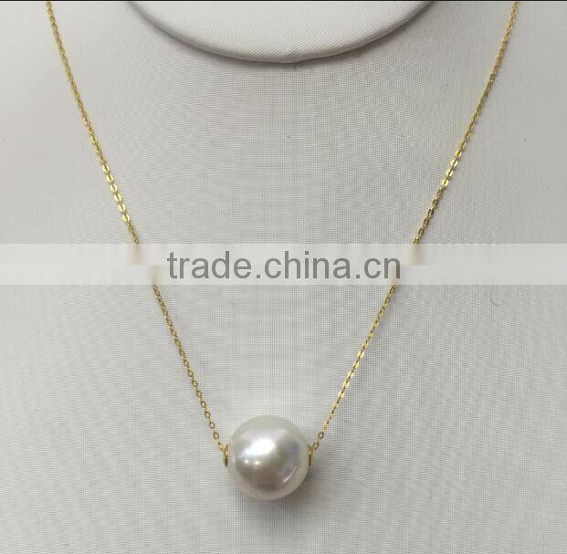 AAA 9-10mm white freshwater pearl necklace