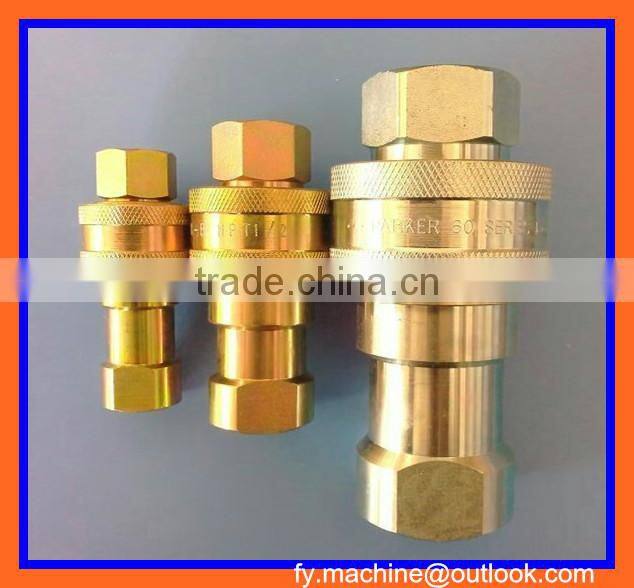 ISO 7241 Series B general purpose Brass push-to-connect quick connect hydraulic coupler